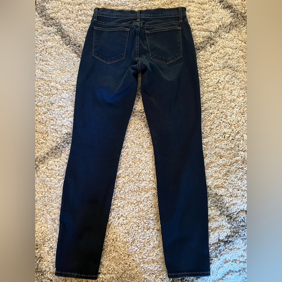 J Crew Dark Wash Toothpick Jeans Size 28 - Picture 5 of 9